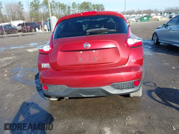 2015 Nissan Juke S with VIN JN8AF5MR9FT509735, listed as a IAAI auction lot 41053066 with 95,833 mi miles. Bid and sale history available at carsss.com. Image 16.