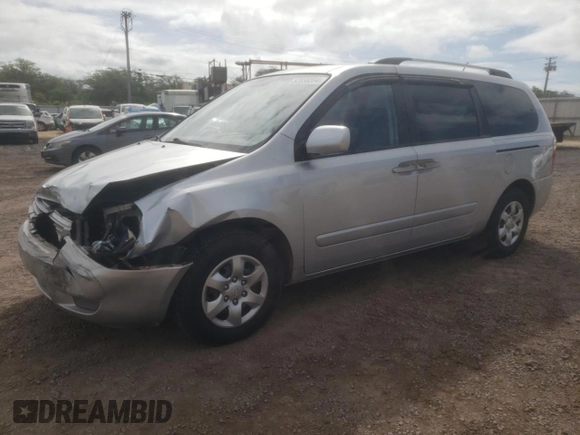2009 Kia Sedona LX with VIN KNDMB233396300641, listed as a Copart auction lot 52036594 with 126,107 mi miles and Salvage Title. Bid and sale history available at carsss.com. Image 1.