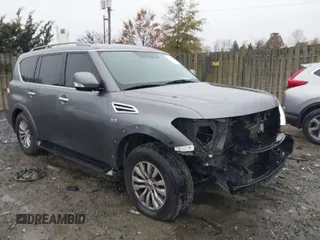 2018 Nissan Armada SL with VIN JN8AY2NC3J9556560, listed as a IAAI auction lot 40875483 with 119,563 mi miles. Bid and sale history available at carsss.com. Image 1.