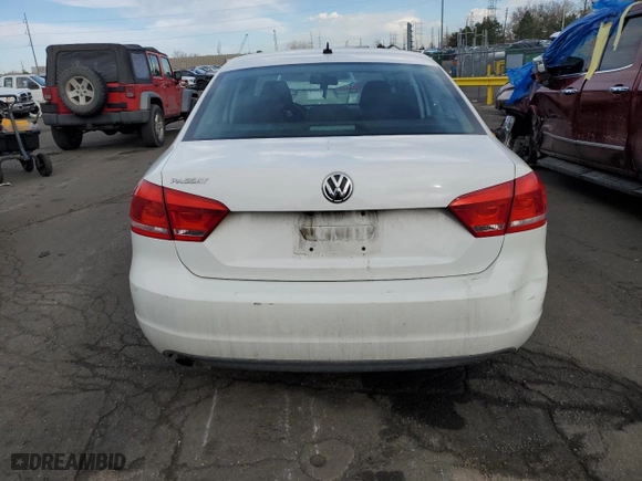 2012 Volkswagen Passat S w/Appearance with VIN 1VWAH7A31CC039260, listed as a Copart auction lot 47003745 with 91,441 mi miles and Salvage Title. Bid and sale history available at carsss.com. Image 6.