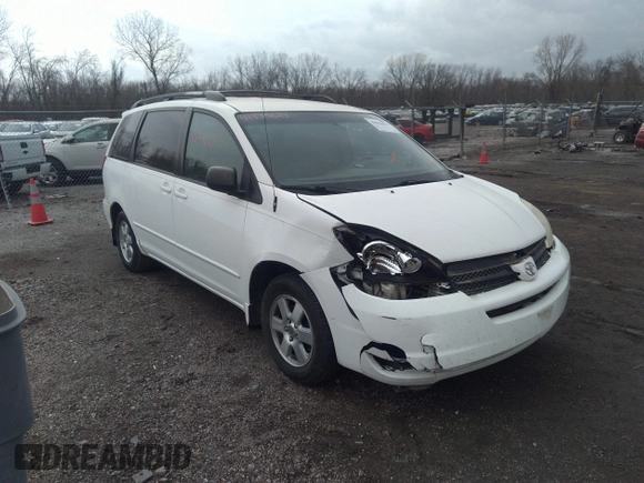 2005 Toyota Sienna CE with VIN 5TDZA23C85S256364, listed as a IAAI auction lot 41835623 with 198,425 mi miles. Bid and sale history available at carsss.com. Image 1.