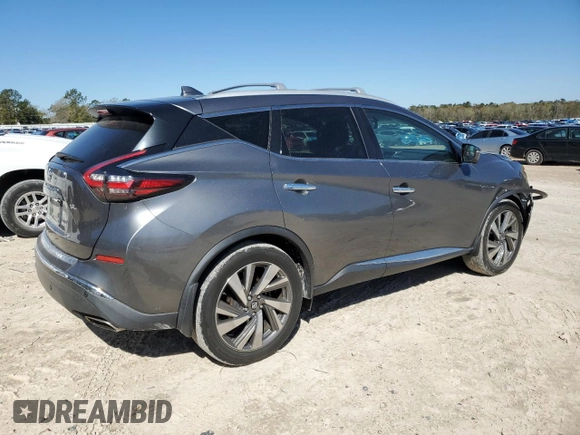 2019 Nissan Murano SL z VIN 5N1AZ2MJ5KN126770, wystawiony jako Copart lot #49575285 z przebiegiem 114 143 mil mil oraz Szkoda całkowita • Salvage title. Historia ofert i sprzedaży dostępna na DreamBid. Obrazek 3.