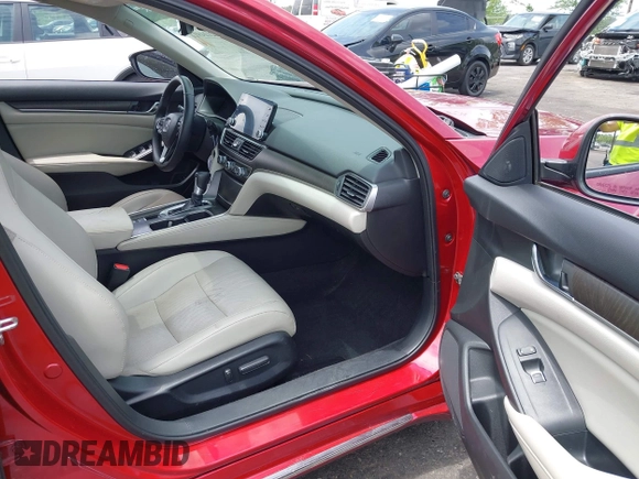 2018 Honda Accord EX-L z VIN 1HGCV1F59JA106158, wystawiony jako IAAI lot #42114911 z przebiegiem 68 906 mil mil oraz . Historia ofert i sprzedaży dostępna na DreamBid. Obrazek 5.