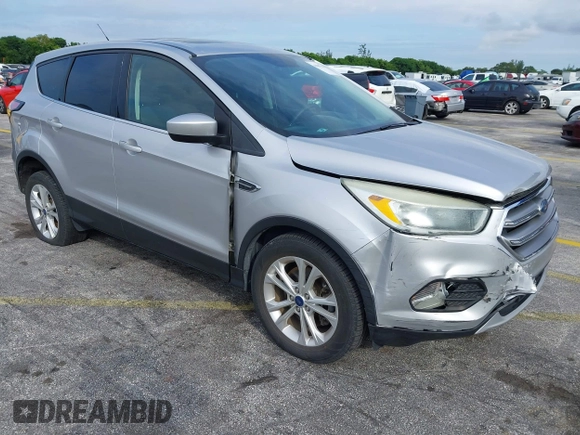 2017 Ford Escape SE with VIN 1FMCU0G90HUC81240, listed as a IAAI auction lot 40607814 with 68,333 mi miles and . Bid and sale history available at DreamBid. Image 1.
