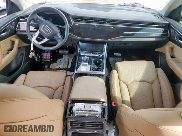 2019 Audi Q8 Prestige with VIN WA1FVAF18KD039734, listed as a Copart auction lot 63831345 with 35,374 mi miles and Salvage title. Bid and sale history available at DreamBid. Image 8.