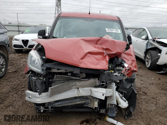 2021 Ram ProMaster City Cargo Tradesman with VIN ZFBHRFAB6M6V30331, listed as a Copart auction lot 47641145 with 42,047 mi miles and Salvage title. Bid and sale history available at DreamBid. Image 5.