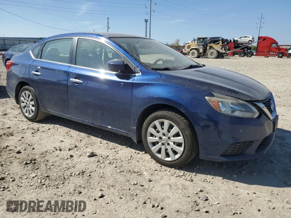 2016 Nissan Sentra SV with VIN 3N1AB7AP9GY292835, listed as a Copart auction lot 53540035 with 77,905 mi miles and Salvage Title. Bid and sale history available at DreamBid. Image 4.