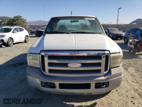2005 Ford Super Duty F-250 XL with VIN 1FTSX20PX5EB73080, listed as a Copart auction lot 84086604 with 192,346 mi miles and Salvage Title. Bid and sale history available at carsss.com. Image 5.