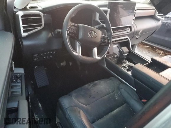 2023 Toyota Tundra Platinum with VIN 5TFNA5DB9PX128945, listed as a Copart auction lot 83960764 with Not provided miles and Salvage title. Bid and sale history available at DreamBid. Image 8.