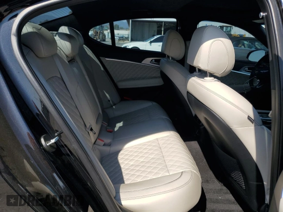 2022 Genesis G70 3.3T with VIN KMTG54TE2NU095029, listed as a Copart auction lot 64011744 with 58,207 mi miles and Salvage Title. Bid and sale history available at carsss.com. Image 10.