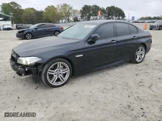 2015 BMW 5 Series 535i with VIN WBA5B1C51FD921235, listed as a Copart auction lot 50905745 with 155,484 mi miles and Salvage Title. Bid and sale history available at carsss.com. Image 1.