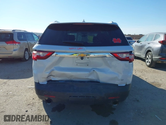 2018 Chevrolet Traverse LT Cloth z VIN 1GNERGKW9JJ214512, wystawiony jako IAAI lot #41397519 z przebiegiem 100 342 mil mil oraz . Historia ofert i sprzedaży dostępna na DreamBid. Obrazek 16.
