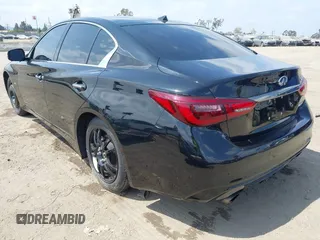 2020 Infiniti Q50 Luxe z VIN JN1EV7AP3LM203377, wystawiony jako IAAI lot #42117656 z przebiegiem 50 782 mil mil oraz . Historia ofert i sprzedaży dostępna na DreamBid. Obrazek 3.