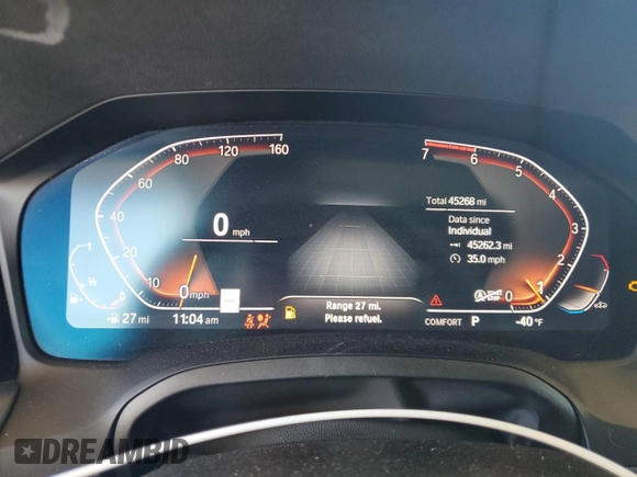 2022 BMW 4 Series 430i with VIN WBA53AP02NCK07114, listed as a Copart auction lot 72382224 with 45,268 mi miles and Salvage Title. Bid and sale history available at carsss.com. Image 9.