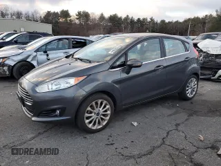 2017 Ford Fiesta Titanium with VIN 3FADP4FJ3HM109507, listed as a Copart auction lot 87182664 with 105,198 mi miles and Salvage Title. Bid and sale history available at DreamBid. Image 1.