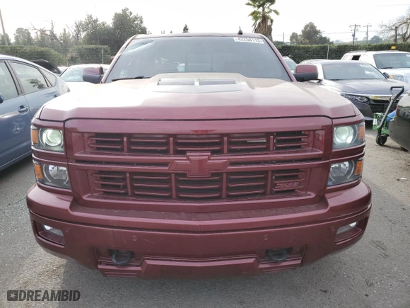 2015 Chevrolet Silverado 1500 LTZ with VIN 3GCUKSEC2FG350230, listed as a Copart auction lot 42258115 with 117,353 mi miles and Salvage Title. Bid and sale history available at carsss.com. Image 5.