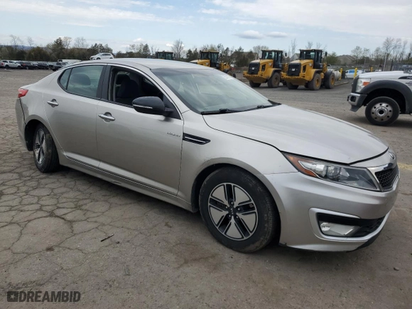 2013 Kia Optima Hybrid EX with VIN KNAGM4ADXD5049854, listed as a Copart auction lot 53319175 with 115,240 mi miles and Salvage Title. Bid and sale history available at carsss.com. Image 4.