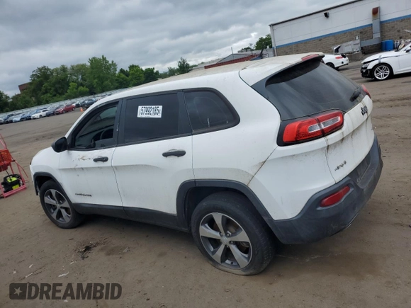 2015 Jeep Cherokee Sport z VIN 1C4PJMAB3FW594009, wystawiony jako Copart lot #57992185 z przebiegiem 115 146 mil mil oraz Szkoda całkowita • Salvage title. Historia ofert i sprzedaży dostępna na DreamBid. Obrazek 2.