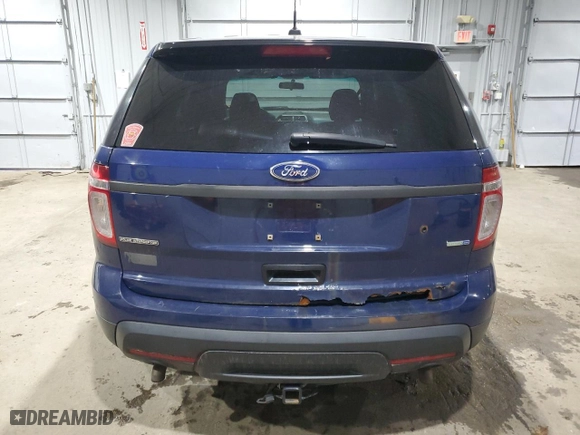 2013 Ford Utility Police Interceptor with VIN 1FM5K8AR0DGA68335, listed as a Copart auction lot 84318914 with 157,451 mi miles and Salvage Title. Bid and sale history available at carsss.com. Image 6.