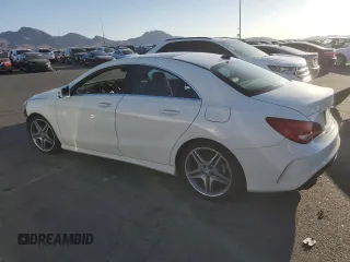 2015 Mercedes-Benz CLA 250 with VIN WDDSJ4GB8FN209833, listed as a Copart auction lot 57943525 with 119,611 mi miles and Salvage title. Bid and sale history available at DreamBid. Image 2.