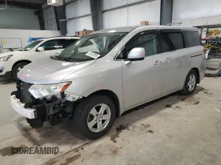 2012 Nissan Quest SL with VIN JN8AE2KP8C9033229, listed as a Copart auction lot 51613355 with 124,855 mi miles and Salvage Title. Bid and sale history available at carsss.com. Image 1.
