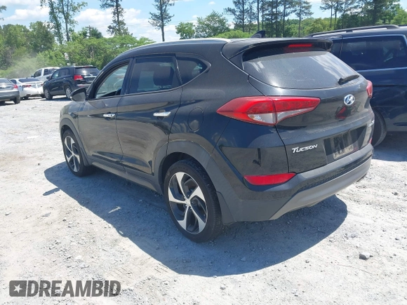 2016 Hyundai Tucson Limited with VIN KM8J33A2XGU195973, listed as a IAAI auction lot 42198560 with 111,181 mi miles. Bid and sale history available at carsss.com. Image 3.