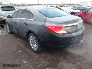2011 Buick Regal CXL Turbo TO2 with VIN W04GW5EV2B1123224, listed as a IAAI auction lot 41449156 with 129,555 mi miles. Bid and sale history available at carsss.com. Image 3.