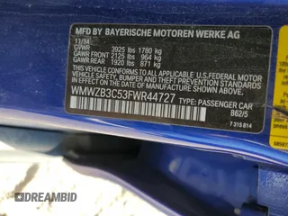 2015 MINI Countryman with VIN WMWZB3C53FWR44727, listed as a Copart auction lot 49456945 with 89,381 mi miles and Salvage Title. Bid and sale history available at DreamBid. Image 16.