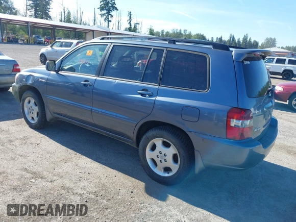 2005 Toyota Highlander z VIN JTEEP21A850092756, wystawiony jako IAAI lot #42336538 z przebiegiem 216 608 mil mil oraz . Historia ofert i sprzedaży dostępna na DreamBid. Obrazek 3.