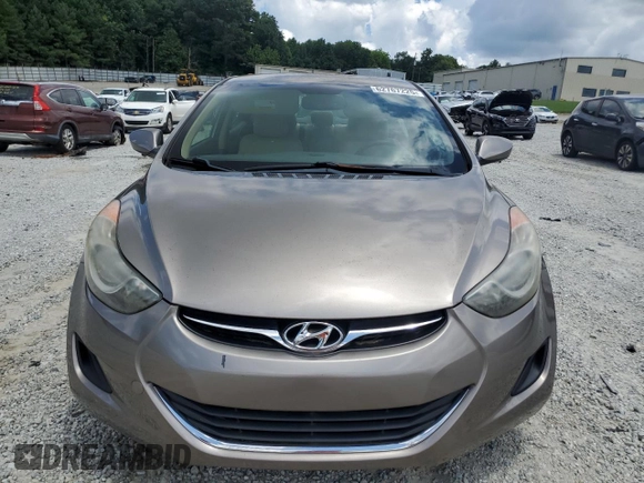 2013 Hyundai Elantra GLS with VIN 5NPDH4AE6DH169394, listed as a Copart auction lot 62767225 with 76,277 mi miles and Salvage title. Bid and sale history available at DreamBid. Image 5.