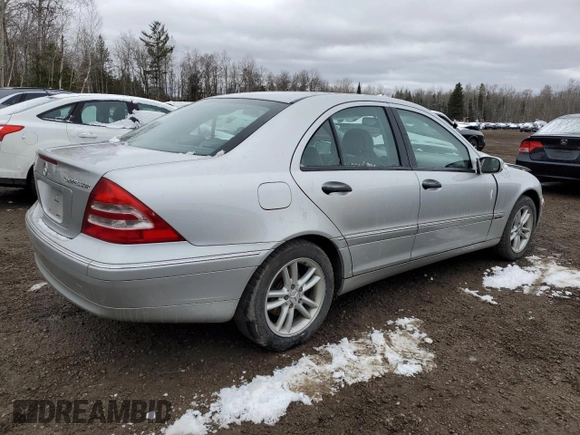2004 Mercedes-Benz C 230 Kompressor with VIN WDBRF40J74F543823, listed as a Copart auction lot 49698565 with 114,644 mi miles and Salvage title. Bid and sale history available at DreamBid. Image 3.