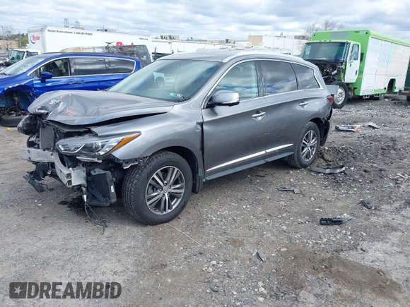 2020 Infiniti QX60 Luxe with VIN 5N1DL0MM1LC506649, listed as a IAAI auction lot 42040390 with 53,185 mi miles and . Bid and sale history available at DreamBid. Image 18.