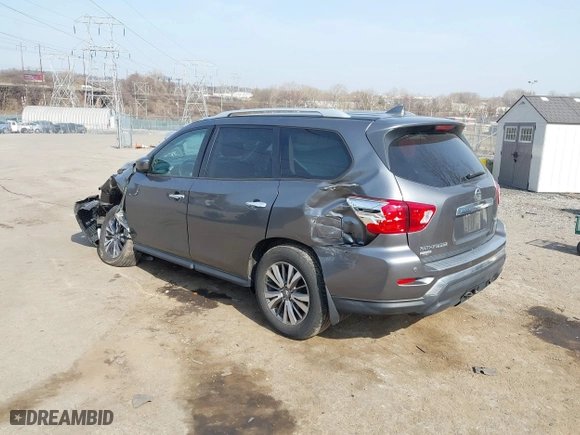 2019 Nissan Pathfinder S with VIN 5N1DR2MM6KC591691, listed as a IAAI auction lot 41803630 with 66,794 mi miles. Bid and sale history available at carsss.com. Image 3.