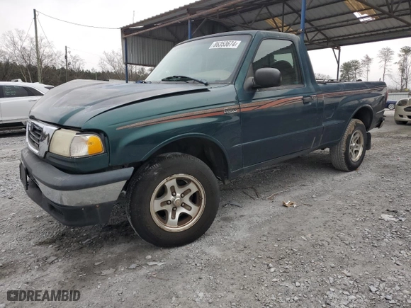 1998 Mazda B-Series 2WD Truck SX with VIN 4F4YR12C7WTM04448, listed as a Copart auction lot 86353674 with 178,595 mi miles and Salvage Title. Bid and sale history available at carsss.com. Image 1.