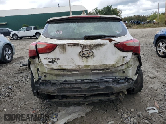 2013 Hyundai Elantra GT with VIN KMHD35LE1DU106903, listed as a Copart auction lot 72471284 with 0 mi miles and Clean Title. Bid and sale history available at carsss.com. Image 6.