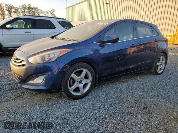 2013 Hyundai Elantra GT with VIN KMHD35LE1DU065933, listed as a Copart auction lot 75322614 with 153,381 mi miles and Salvage Title. Bid and sale history available at carsss.com. Image 1.