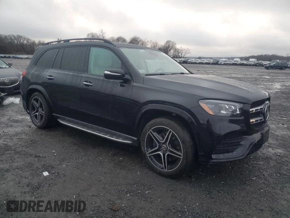 2023 Mercedes-Benz GLS with VIN 4JGFF8GE8PB022119, listed as a Copart auction lot 82286924 with 23,987 mi miles and Salvage Title. Bid and sale history available at carsss.com. Image 4.