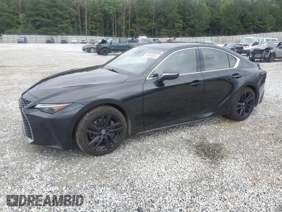 2021 Lexus IS 300 with VIN JTHC81F27M5046193, listed as a Copart auction lot 59846805 with 92,034 mi miles and Salvage title. Bid and sale history available at DreamBid. Image 1.