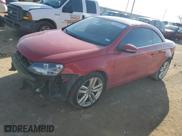 2012 Volkswagen Eos Lux with VIN WVWFW7AH7CV001093, listed as a Copart auction lot 85584384 with 105,464 mi miles and Salvage Title. Bid and sale history available at DreamBid. Image 1.