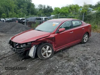 2015 Kia Optima LX with VIN 5XXGM4A7XFG494560, listed as a Copart auction lot 60449275 with 101,806 mi miles and Salvage title. Bid and sale history available at DreamBid. Image 1.