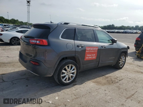 2017 Jeep Cherokee Limited with VIN 1C4PJLDB7HW516454, listed as a Copart auction lot 60927315 with 120,310 mi miles and Salvage title. Bid and sale history available at DreamBid. Image 3.