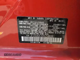 2024 Subaru Crosstrek Premium с VIN JF2GUADC6RH259816, выставлен на аукционе Copart как лот 60520485 с пробегом 21 403 миль миль и Списание • Salvage title. История ставок и продаж доступна на DreamBid. Изображение 13.