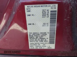 2016 Nissan Altima SR with VIN 1N4AL3AP3GC161353, listed as a IAAI auction lot 42148618 with 125,797 mi miles and . Bid and sale history available at DreamBid. Image 9.