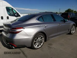 2022 Genesis G70 2.0T with VIN KMTG34TAXNU094665, listed as a Copart auction lot 72983604 with 31,513 mi miles and Salvage Title. Bid and sale history available at DreamBid. Image 3.