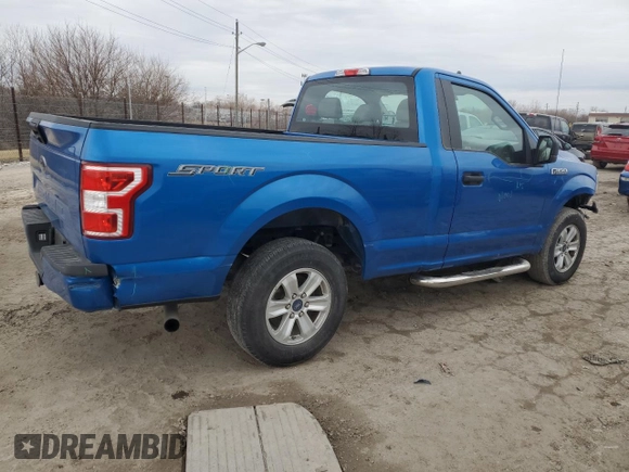 2020 Ford F-150 XL with VIN 1FTMF1C53LFC31568, listed as a Copart auction lot 47299455 with Not Provided miles and Salvage Title. Bid and sale history available at carsss.com. Image 3.