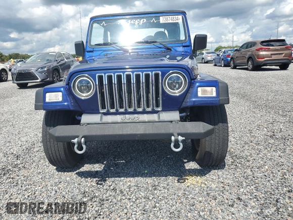 2001 Jeep Wrangler SE with VIN 1J4FA29P51P354795, listed as a Copart auction lot 73874834 with 0 mi miles and Salvage Title. Bid and sale history available at carsss.com. Image 5.