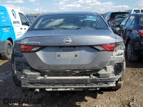 2024 Nissan Sentra S with VIN 3N1AB8BV4RY284020, listed as a Copart auction lot 50609485 with 48,950 mi miles and Salvage Title. Bid and sale history available at DreamBid. Image 6.