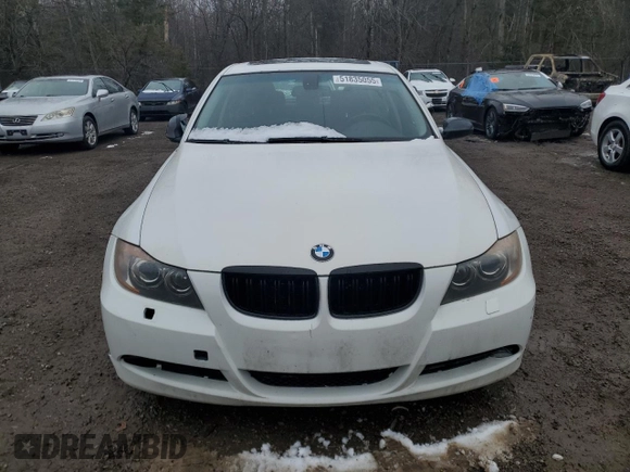 2007 BMW 3 Series 328xi with VIN WBAVC93557K033497, listed as a Copart auction lot 51835055 with 217,355 mi miles and Clean Title. Bid and sale history available at carsss.com. Image 5.