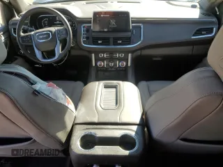 2023 GMC Yukon XL SLT with VIN 1GKS2GKD5PR349418, listed as a Copart auction lot 43635255 with 37,163 mi miles and Salvage Title. Bid and sale history available at DreamBid. Image 8.