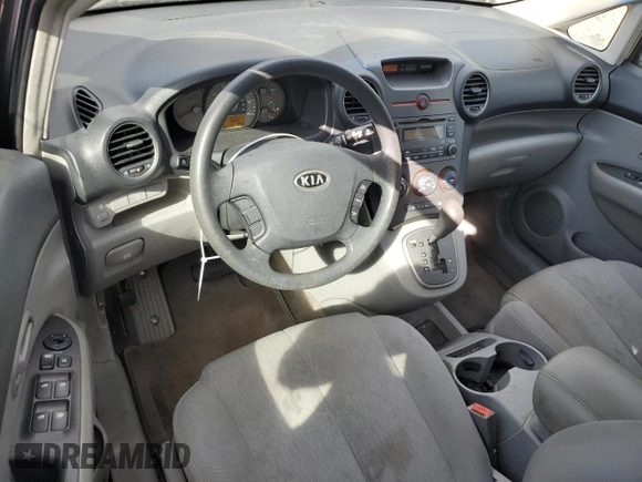 2007 Kia Rondo LX with VIN KNAFG525777082626, listed as a Copart auction lot 80005874 with 111,734 mi miles and Salvage Title. Bid and sale history available at carsss.com. Image 8.
